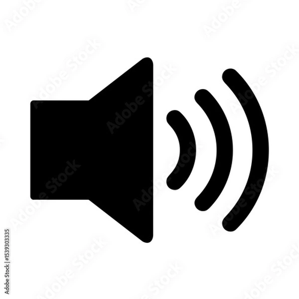 Obraz Speaker with Three Sound Waves