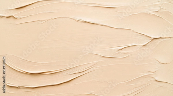 Obraz Warm cream background with subtle curved brushstrokes creating smooth textured surface with soft flowing lines and gentle waves