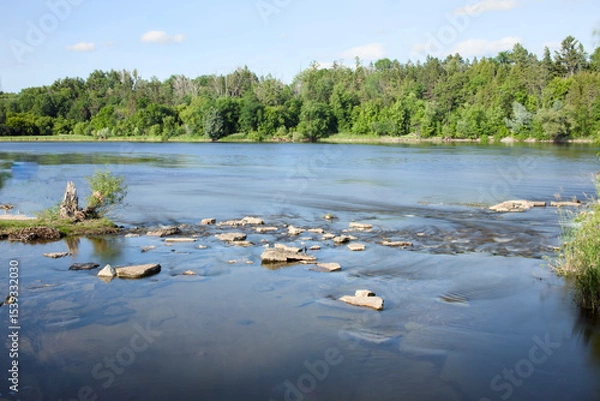 Fototapeta Small rapids on a river