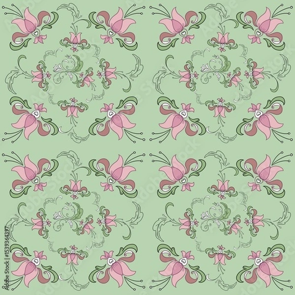 Obraz seamless floral pattern