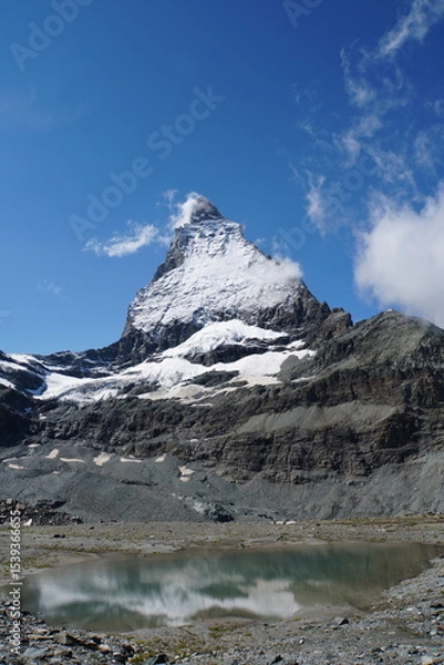 Fototapeta Matterhorn view from Matterhorn Glacier Trail in Switzerland	
