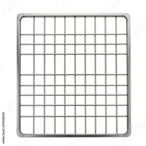 Obraz Stainless steel sink grid with grid pattern for kitchen use  