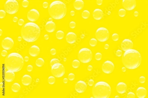 Fototapeta Lemonade Bubbles: A vibrant, eye-catching background of bubbly effervescence. Perfect for food, drink, or refreshment themes, creating a sense of freshness and fizz
