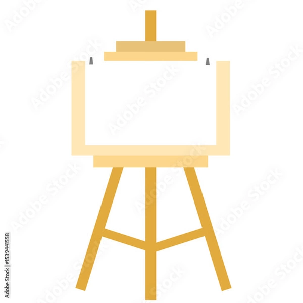 Obraz illustration of simple drawing board or canvas
