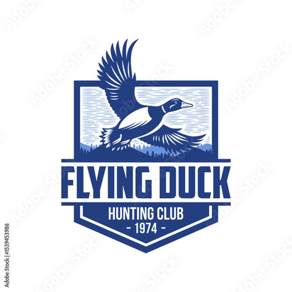 Obraz Duck Hunting Logo Design Ideas, Vector illustration