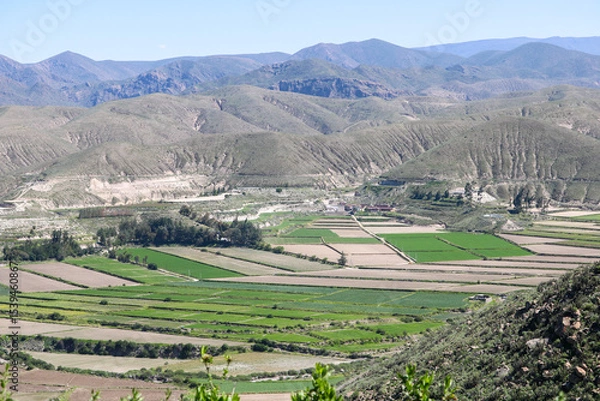 Obraz rural landscape near Arequipa in the ANdes, Peru