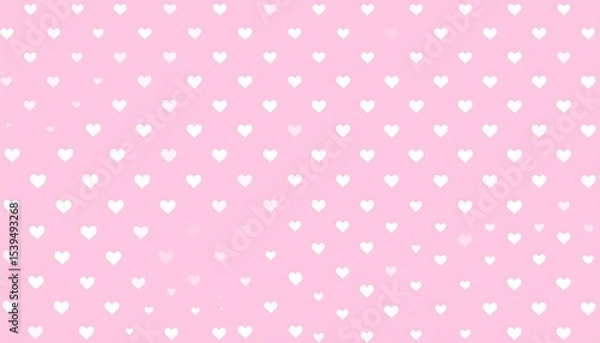 Fototapeta Pink Hearts Pattern Background.