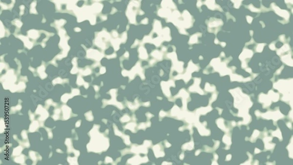 Fototapeta Soft camouflage-style abstract pattern in muted green and cream tones. Organic, blurry shapes create a tranquil, natural feel. Perfect for use as a background, texture, or design overlay.