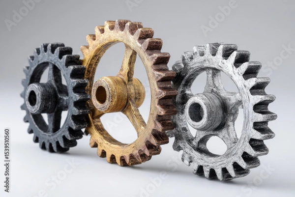 Obraz Studio shot of cog wheels