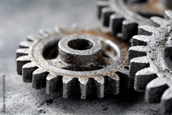 Obraz Studio shot of cog wheels
