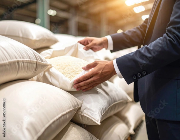 Obraz 備蓄米　ビジネスマン　男性