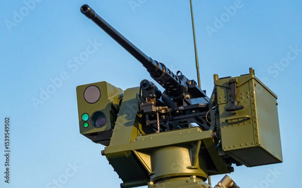 Obraz Machine gun mounted on an armored vehicle