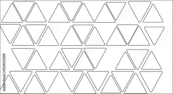 Fototapeta Triangle pattern background vector seamless geometric design wallpaper illustration art on transparent background