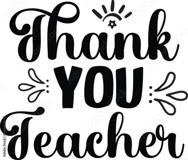 Obraz World Teachers' Day Typography Design