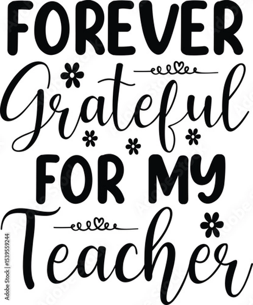 Obraz World Teachers' Day Typography Design