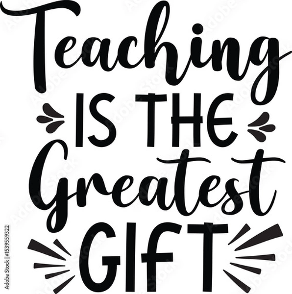 Obraz World Teachers' Day Typography Design