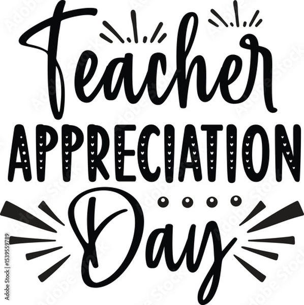 Obraz World Teachers' Day Typography Design