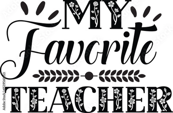 Obraz World Teachers' Day Typography Design