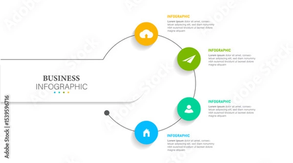 Obraz Network Connection Infographic
