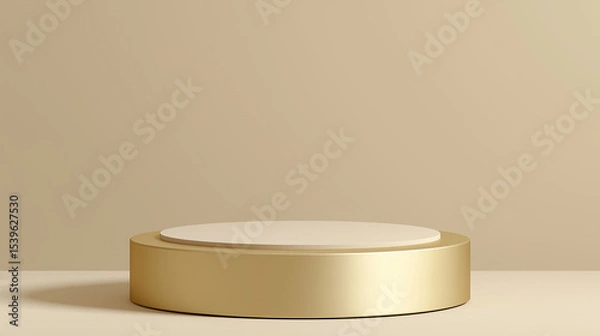 Fototapeta A round podium B background 2025