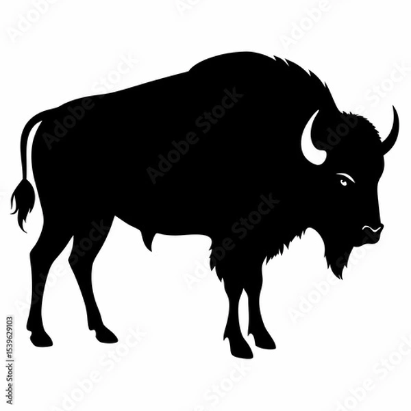 Obraz Powerful Bull Vector Illustration

