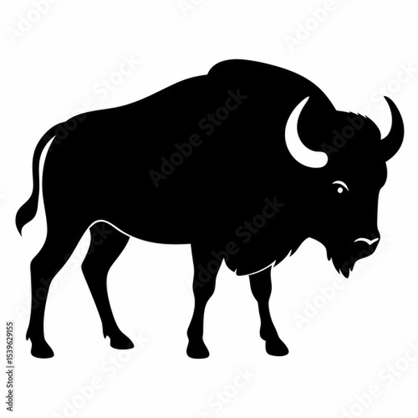 Obraz Powerful Bull Vector Illustration