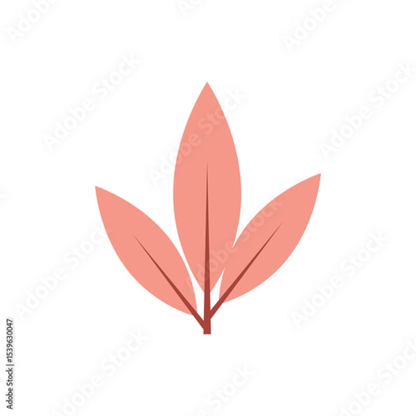 Fototapeta Colorful leaf logo and symbol design