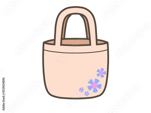 Obraz かわいいトートバック（ブルー）