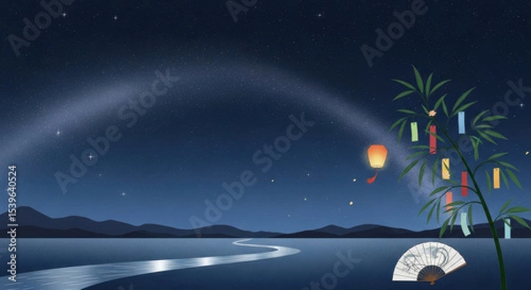 Obraz Chinese Valentine's Day ancient style background