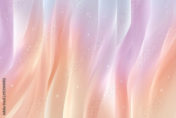 Fototapeta Abstract Pastel Background with Smooth Vertical Lines and Subtle Wave Pattern