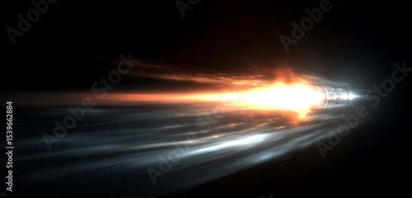 Fototapeta Blazing Power: Close-Up of a Fighter Jet Engine in Full Afterburner"

"Thruster Core Heat: High-Detail View of Jet Engine Exhaust Flames"

"Futuristic Military Jet Engine with Glowing Heat Trails and 
