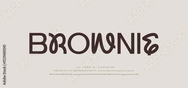 Fototapeta Beauty Luxury font alphabet logo. Experimental Sans Font, Minimal modern alphabet fonts. Typography minimalist urban digital fashion future creative logo font. decorative wedding vintage logos