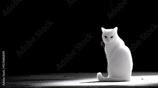 Fototapeta cat on background pet	