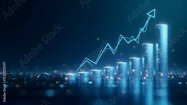 Fototapeta Economic Recovery Insights: Strategic Business Adaptations and Growth Trends in Photo Stock Visuals for Sustainable Market Performance