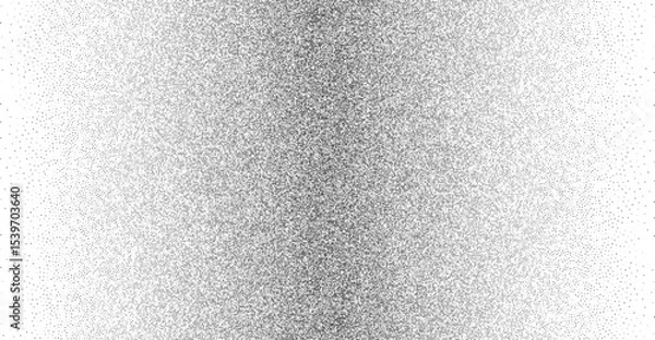 Obraz Film grain dot texture with distress noise effect. Mockup for old photo, image, picture. Abstract background with random dust sand. Grunge pattern with circle particle overlay. Vector illustration