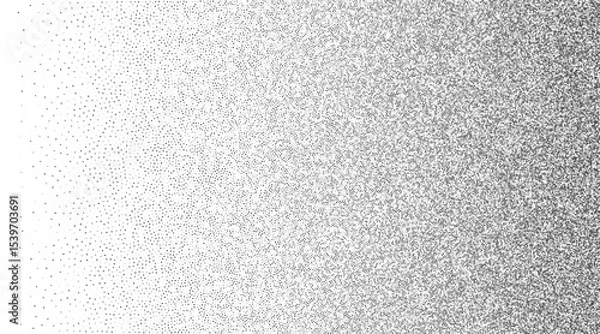 Obraz Film grain dot texture with distress noise effect. Mockup for old photo, image, picture. Abstract background with random dust sand. Grunge pattern with circle particle overlay. Vector illustration