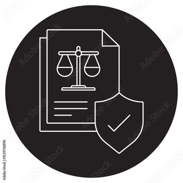 Fototapeta Regulation icon, Navigating Compliance Understanding Modern Regulatory Standards, Governance & Control The Power of Effective Regulation, vector