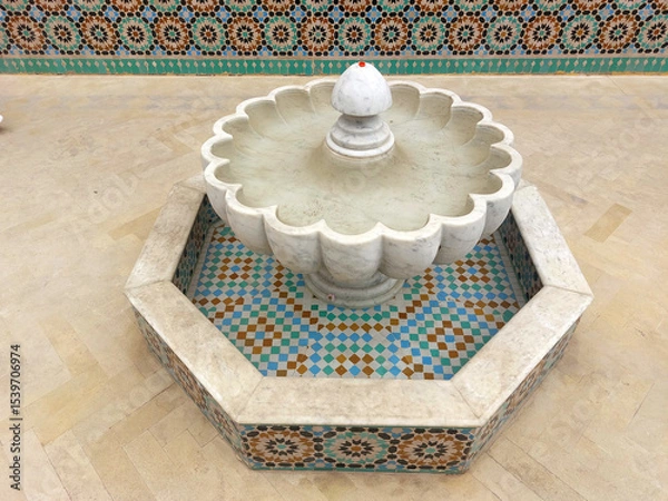 Obraz Moroccan public mosaic fountains made by zellige