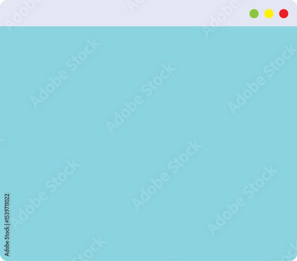 Obraz Blank browser window design.