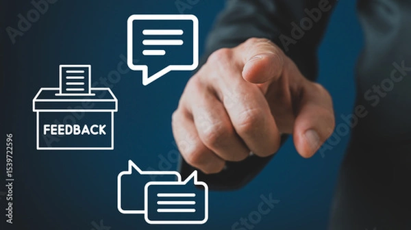 Fototapeta Engaging feedback process office setting visual content professional environment close-up user interaction insight