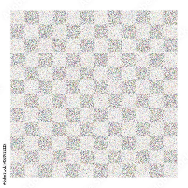 Obraz Transparent background with Abstract checkerboard pattern with a pixelated effect