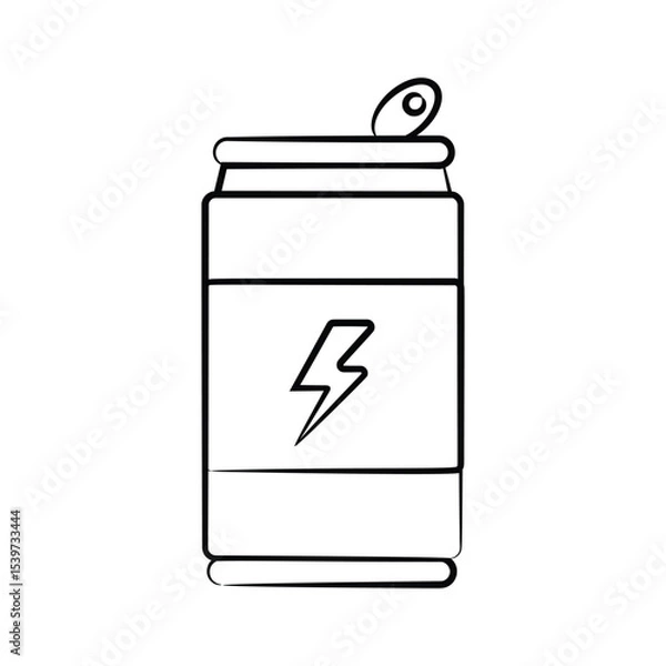 Obraz Ready to use hand drawn style icon of energy drink