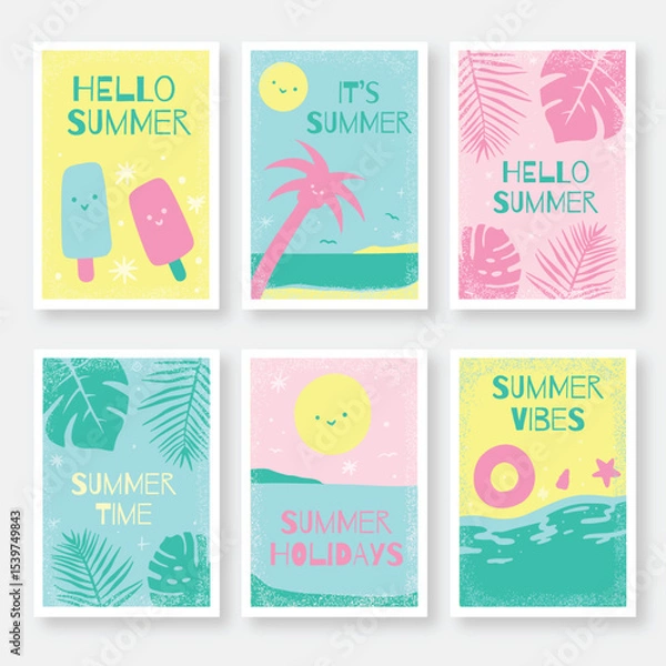 Obraz Set of summer cards
