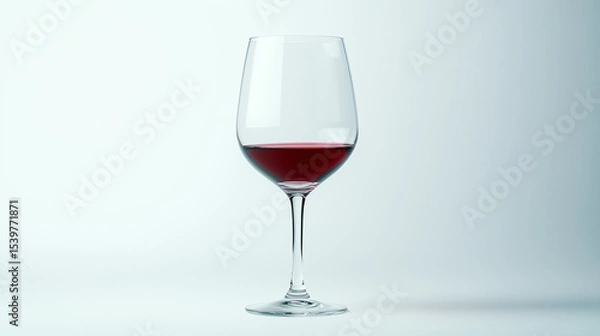 Obraz Wine glass in white background