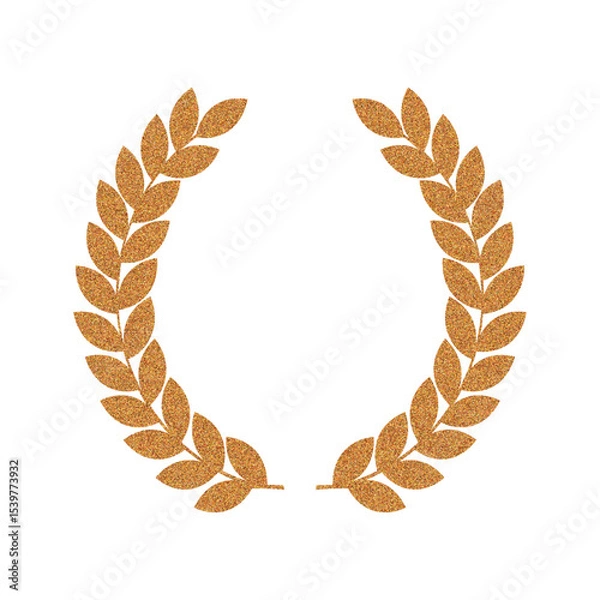 Obraz Golden Laurel Wreath for Awards and Celebrations Laurel wreath vector