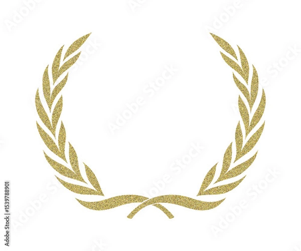 Obraz Golden Laurel Wreath Symbol of Victory and Achievement