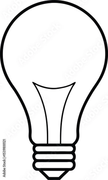 Fototapeta light bulb vector illustration
