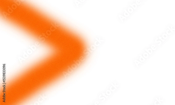 Fototapeta Abstract Orange Glowing Arrow Design Element on Black Background ideal for modern presentations website banners or graphic designs transparent background
