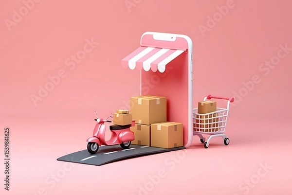 Obraz Efficient Last Mile Delivery Solutions Streamlining Business Operations Seamlessly