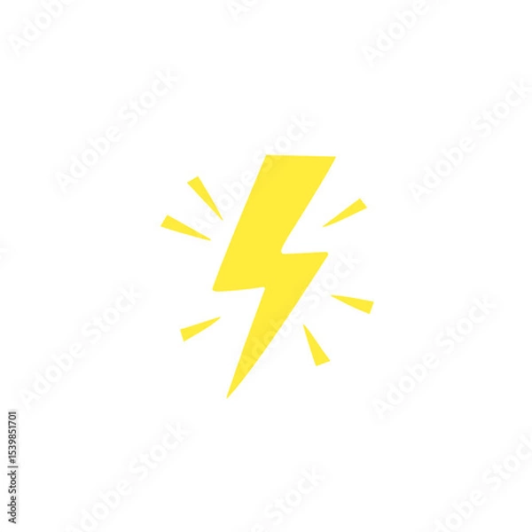 Fototapeta electric lightning symbol